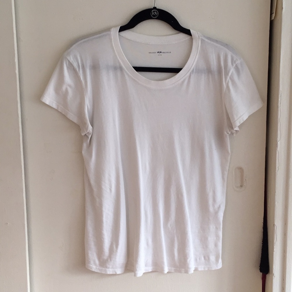 plain white tee